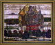 Egon Schiele Einzeine Hauser - 20" x 25" Framed Premium Canvas Print