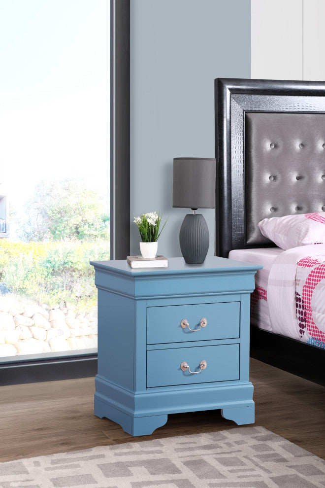 Napa Nightstand, Teal