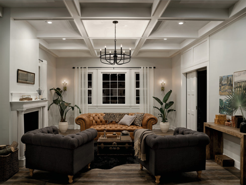 Capitol Hill Black Chandelier 6-Light