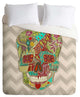 Deny Designs Sharon Turner Flower Skull Duvet Cover - Lightweight