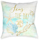 Laural Home Seas The Day 18" X 18" Indoor Decorative Pillow