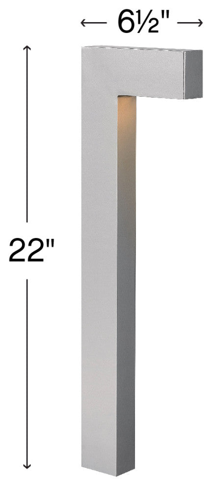 Hinkley Atlantis 22" Large LED Path Light, Titanium