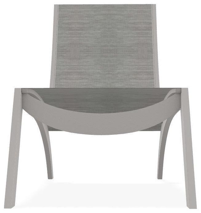Dune Sling Stackable Outdoor Hydro-Lounge Chaise, Sicily/Warm Gray