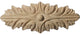 6 3/8"W x 2 3/8"H x 3/4"D Medium Oxford Center, Alder