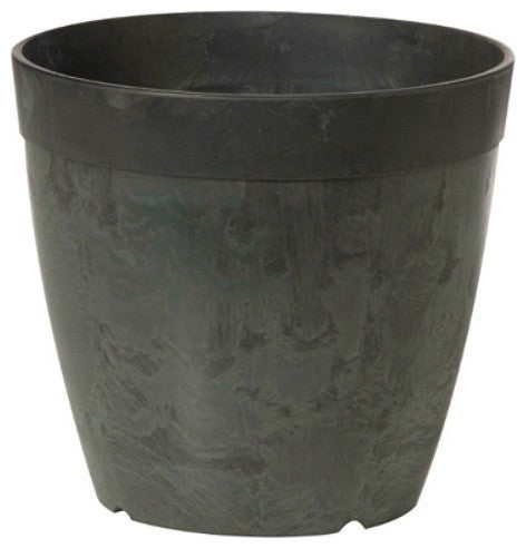 Novelty 03088 Round Dolce Planter, 8", Black