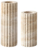 Safavieh Teroi Travertine Vase, Set of 2, Sand
