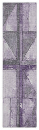 Machine Washable Indoor/Outdoor Chantille ACN1876 Purple 2'3" x 7'6" Runner Rug