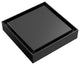 4"x4" Stainless Steel Square Shower Drain With Drain Cover, Matte Black