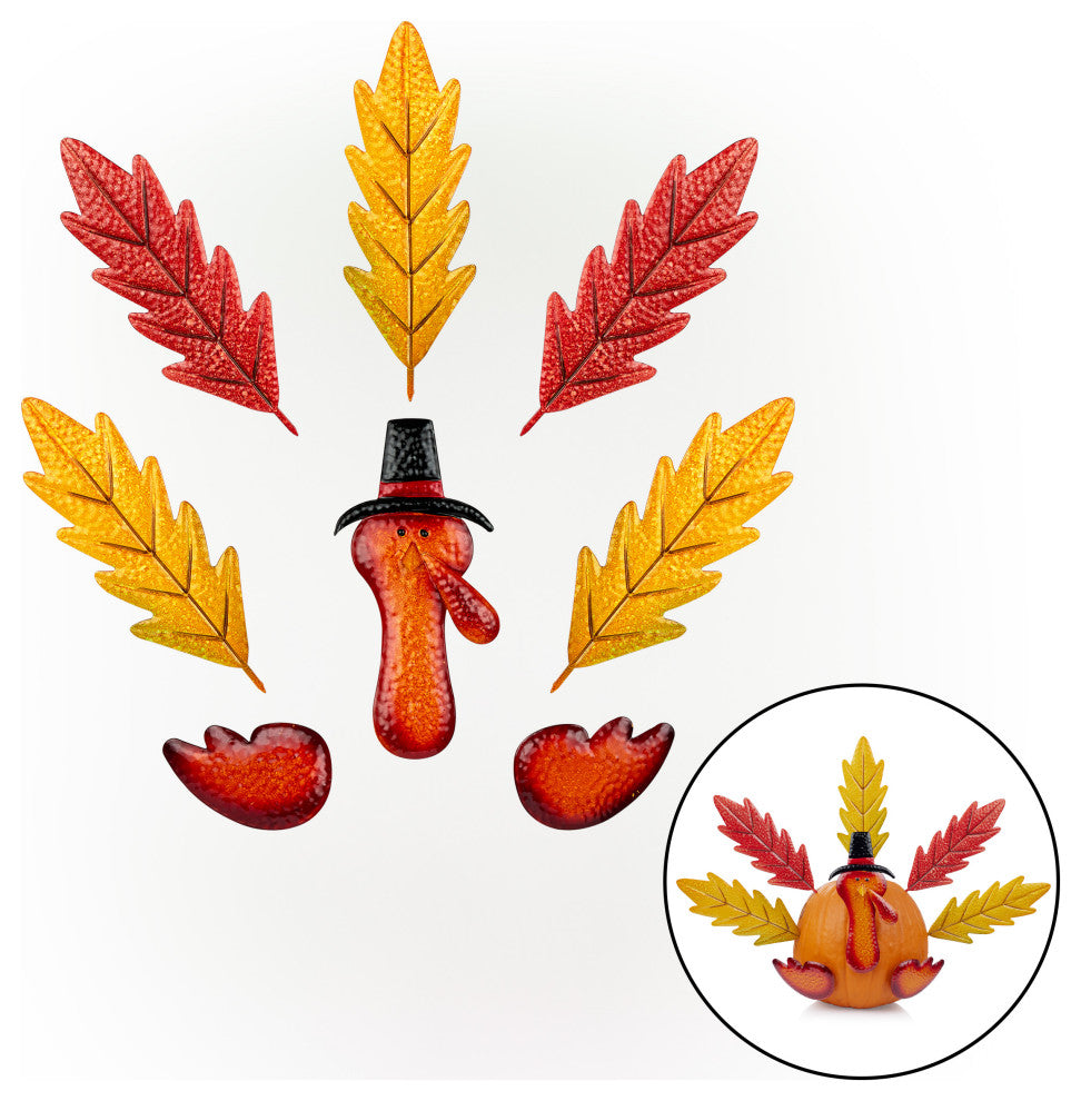 Thanksgiving Create-Your-Own Pumpkin Turkey Festive Decorating Activity Kit