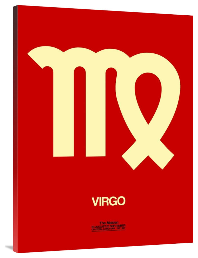 "Virgo Zodiac Sign Yellow" Fine Art Print