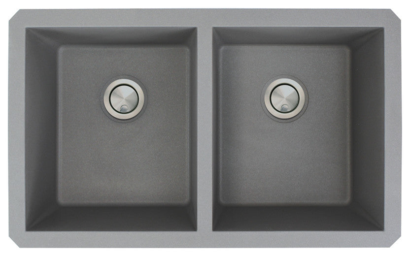 Transolid Radius Granite 31-in Undermount Kitchen Sink