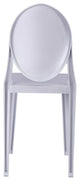 Modern Classics Clear Side Chair, Silver