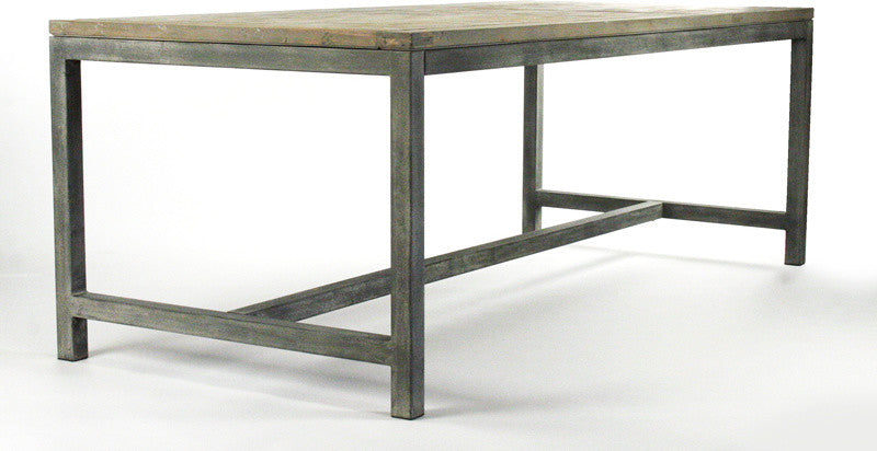 Abner Dining Table, Weathered Gray