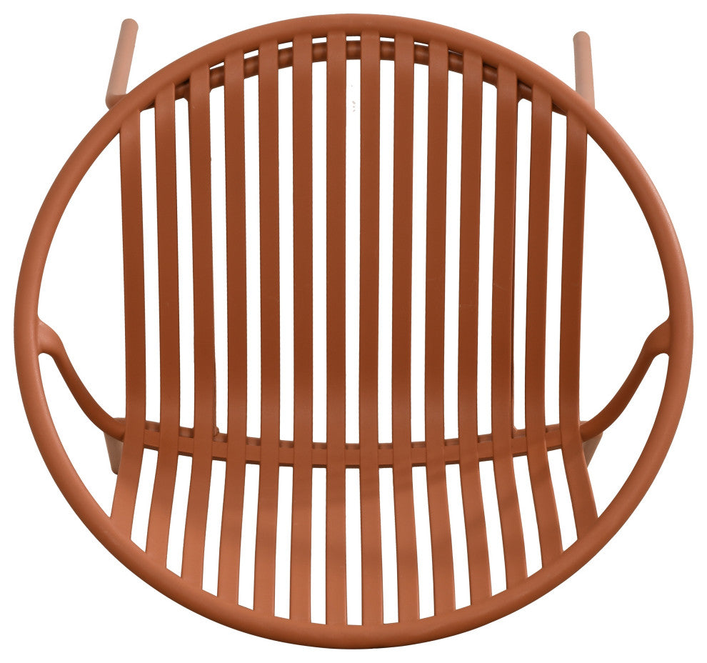 GDF Studio 7-Piece Modern Outdoor Dining Set, Orange/Black