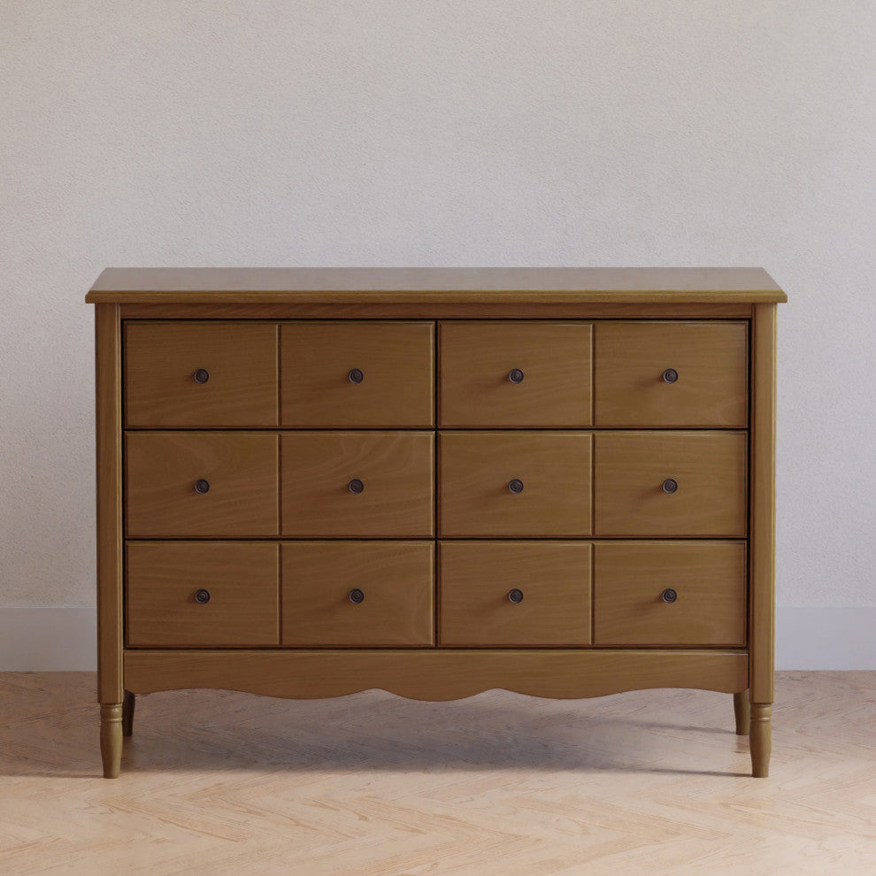 Liberty 6-Drawer Assembled Dresser, Natural Walnut