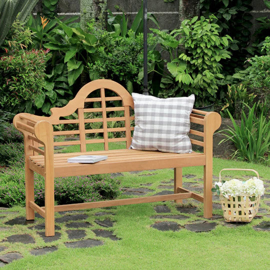 Lutyens Teak Wood 4 Feet Outdoor Bench