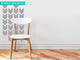 Chevron Arrows Fabric Wall Decals, Set of 26 Chevron Pattern Decals, Grey