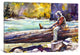"Fishing Time" by Dean Crouser, 18x12x1.5