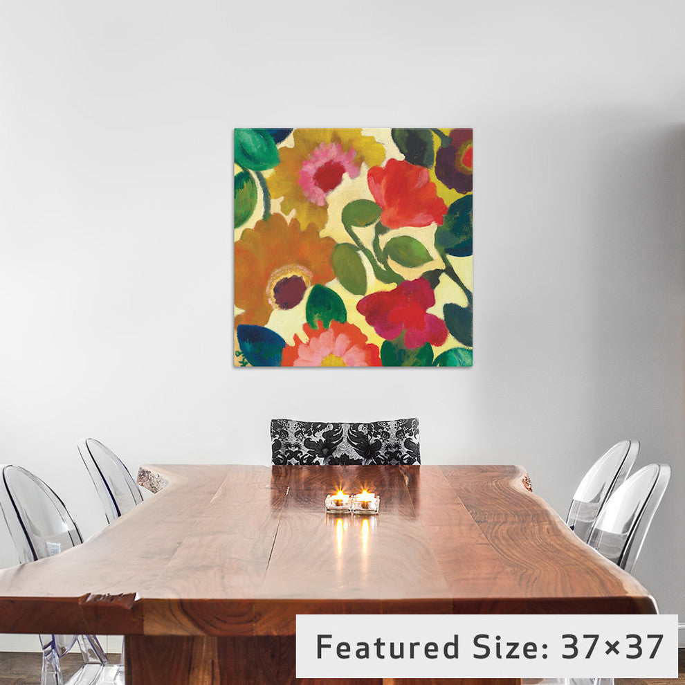 "Ranunculus I" by Kim Parker, 37x37x1.5