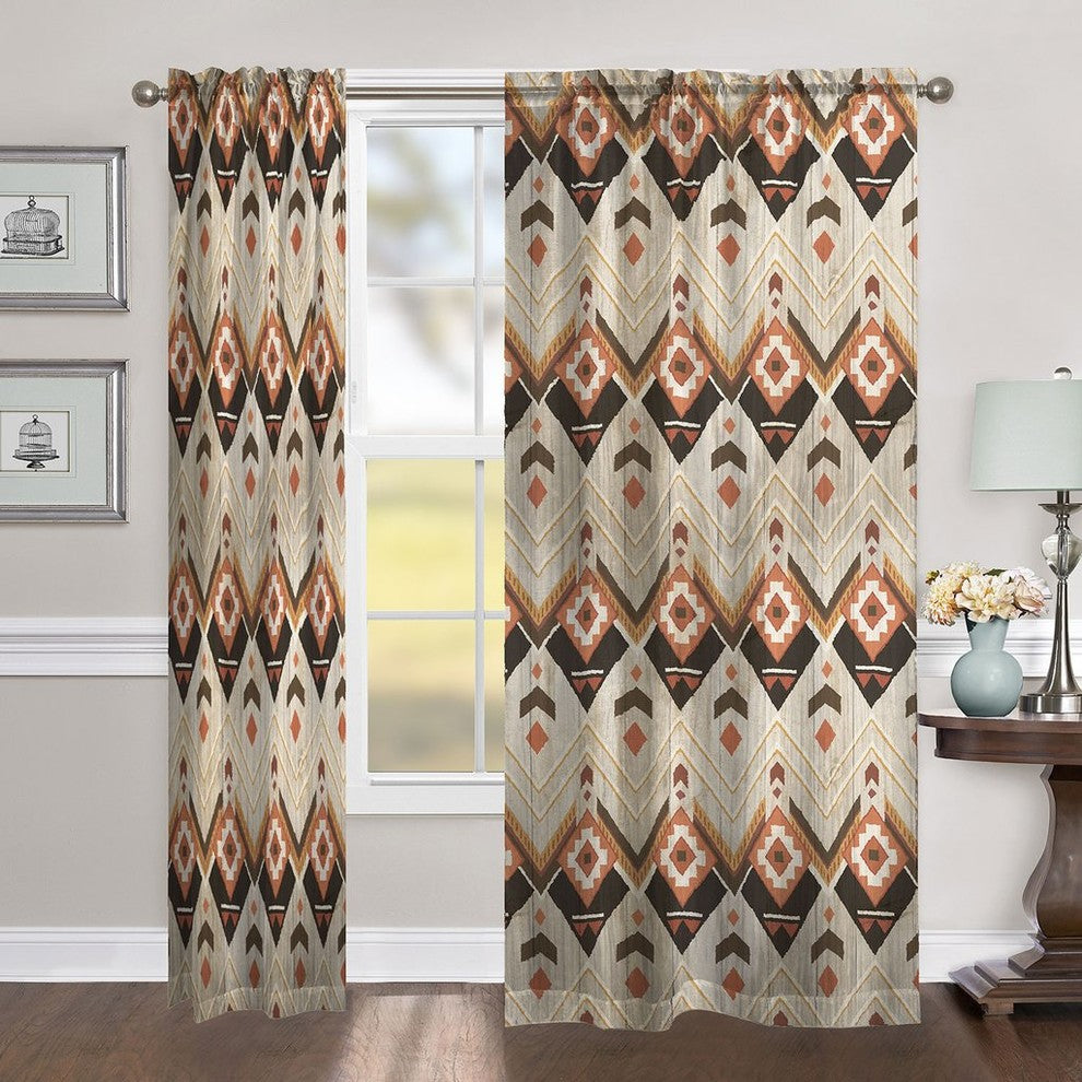 Laural Home Natural Lodge Room Darkening Window Curtain