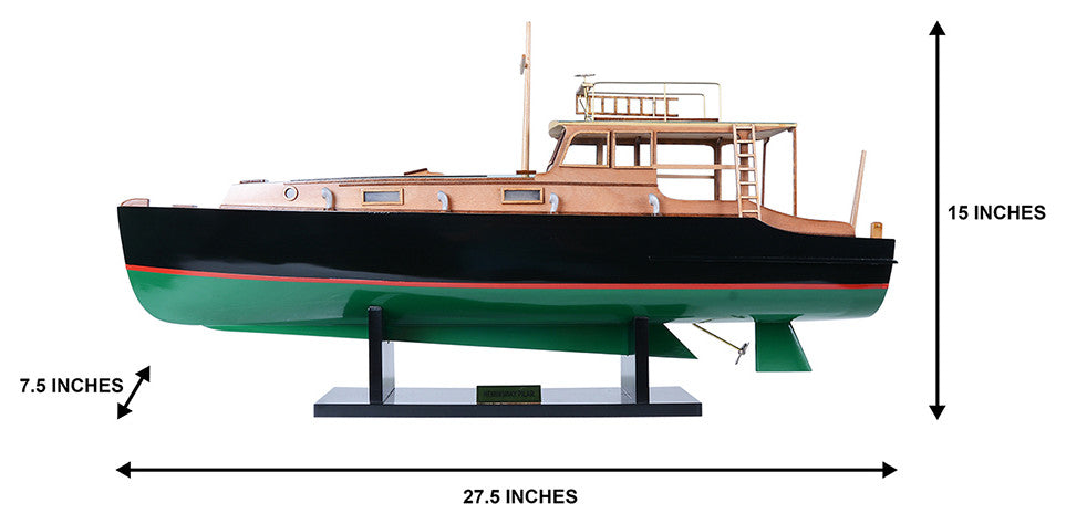 Hemingway Pilar Fishing Boat Wooden Handcrafted boat model