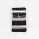 Heritage Stripe Linen Napkin, Black