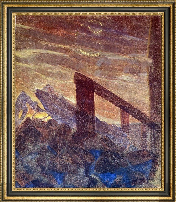 Mikalojus Ciurlionis Cancer - 16" x 20" Framed Premium Canvas Print