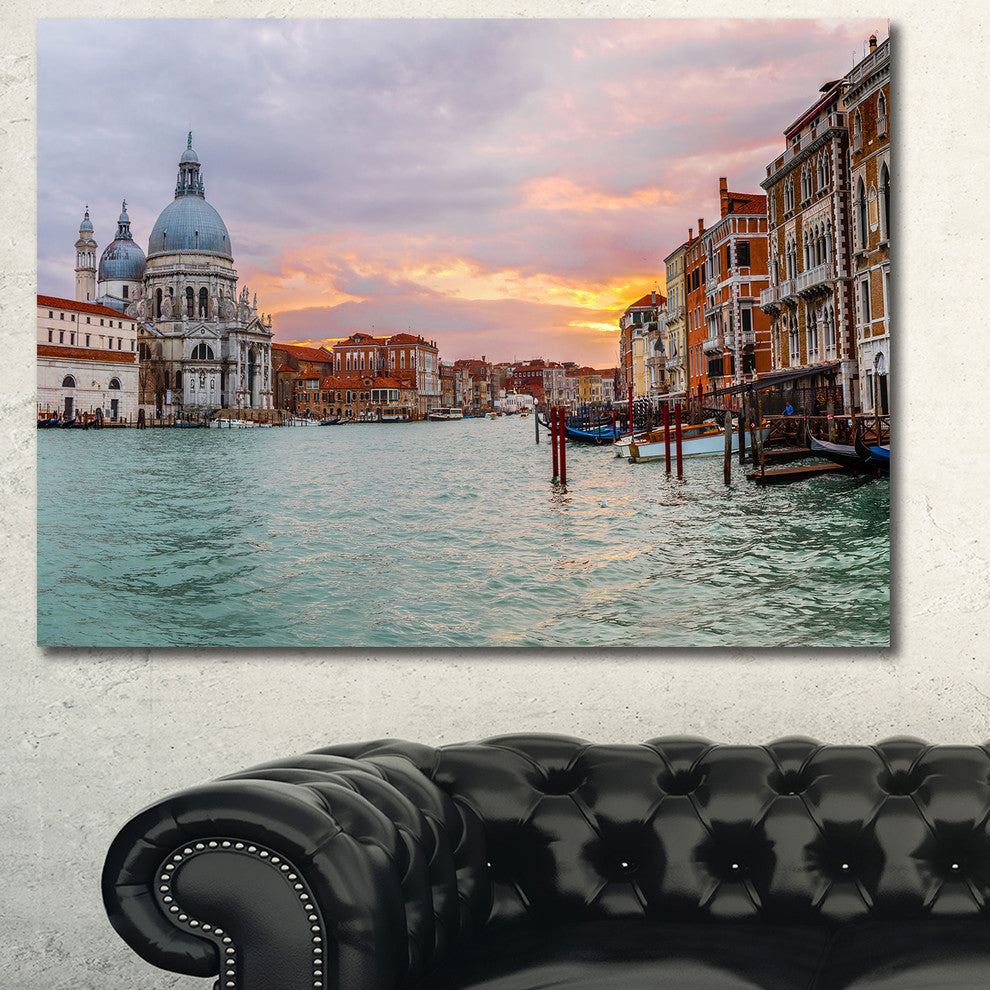 Santa Maria Della Salute, Large Cityscape Canvas Art Print, 60x40