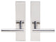 Copenhagen Lever, Tubular Full Dummy Pair, Left Hand, Polished Stainless Steel