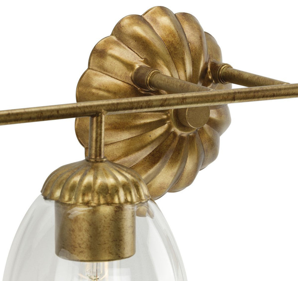 Quillan Collection Transitional Bath and Vanity Light, Gold Ombre