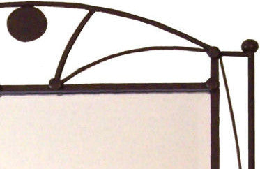 Dome Beveled Wrought Iron Mirror