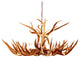 Reproduction Antler Mule Deer Oval Chandelier Light, RL-2