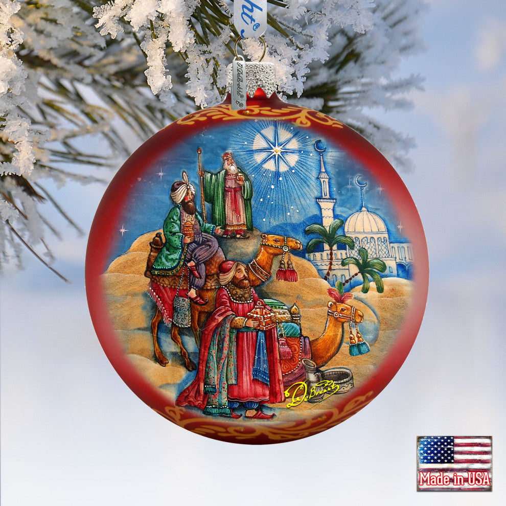 The Journey of the Three Kings Glass Ornament Limited Edition