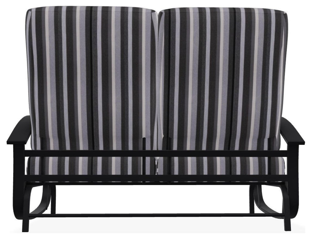 Belle Isle Cushion Deep Seating 2-Seat Glider, Sensory Granite/Black