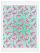 Deny Designs Madart Inc Pink And Aqua Flamingos Art Print