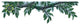Greenflower Border Peel and Stick Applique 21152