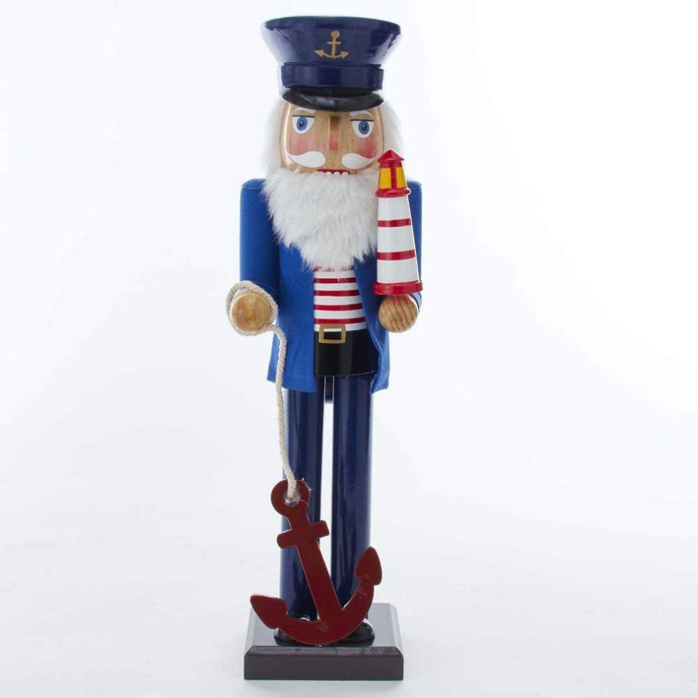 Kurt Adler 15" Sailor Nutcracker with Anchor and Lighthouse