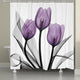 Violet Florals Shower Curtain