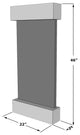 Whispering Creek Water Feature, Green Marble, Stainless Steel