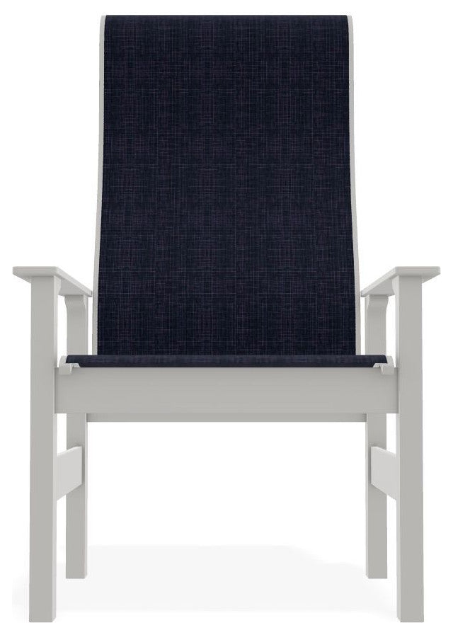 Leeward Sling Outdoor Supreme Armchair, Moments Navy/Snow