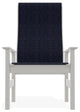 Leeward Sling Outdoor Supreme Armchair, Moments Navy/Snow