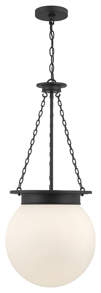 Manor 3-Light Pendant, Matte Black, Matte Black