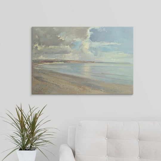 "Reflected Clouds, Oxwich Beach, 2001" Canvas Art, 30"x20"x1.25"