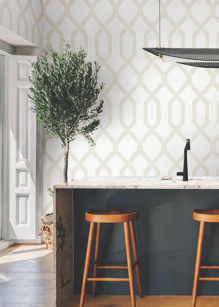 Palisade Beige Wallpaper