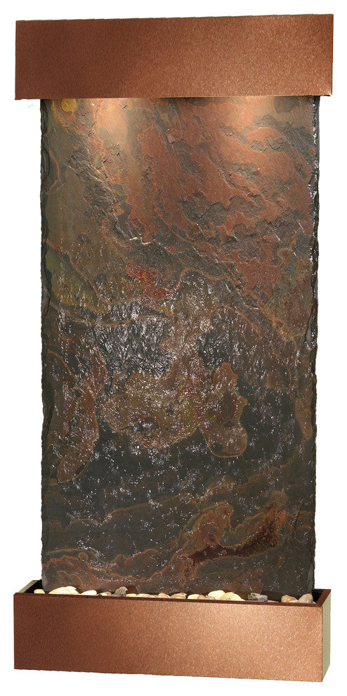 Whispering Creek Water Feature, Natural Multi-Color Slate, Woodland Brown