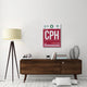 "CPH Copenhagen Luggage Tag 2" Fine Art Print