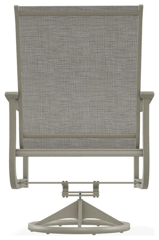 St. Catherine Sling Outdoor Swivel Rocker, Burke/Storm