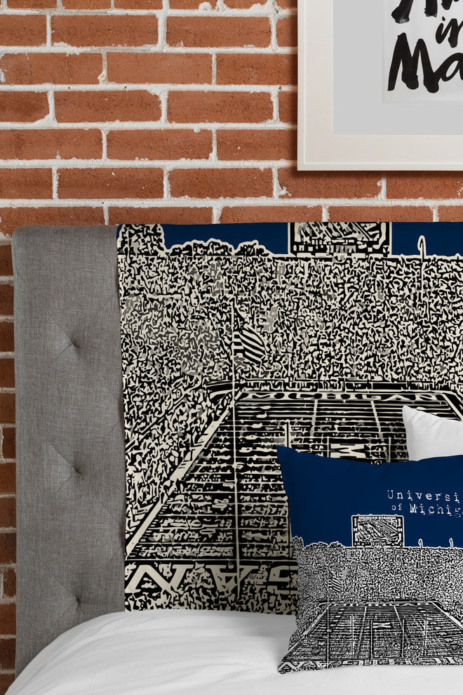 Deny Designs Bird Ave University of Michigan Navy Tapestry