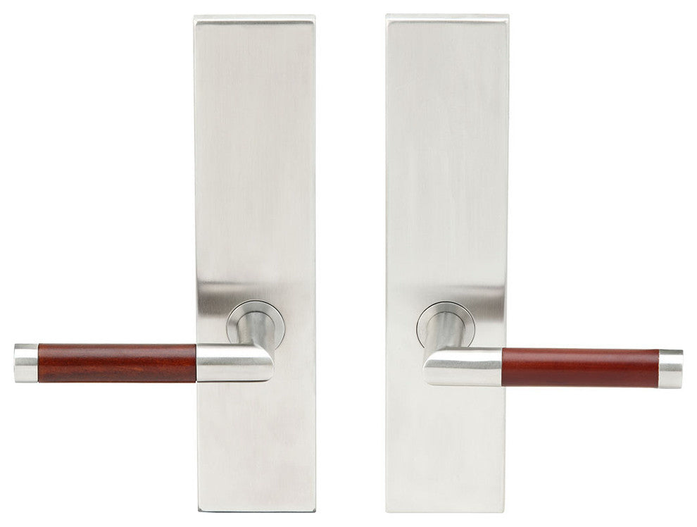 Cabernet Lever, Tubular Full Dummy Pair, Right Hand, Satin Stainless Steel