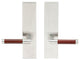 Cabernet Lever, Tubular Full Dummy Pair, Right Hand, Satin Stainless Steel